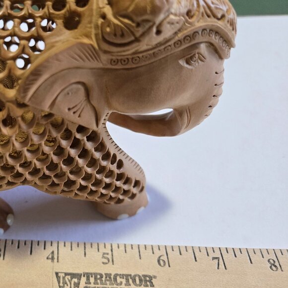 Hand-carved Wooden Elephant - Picture 9 of 11